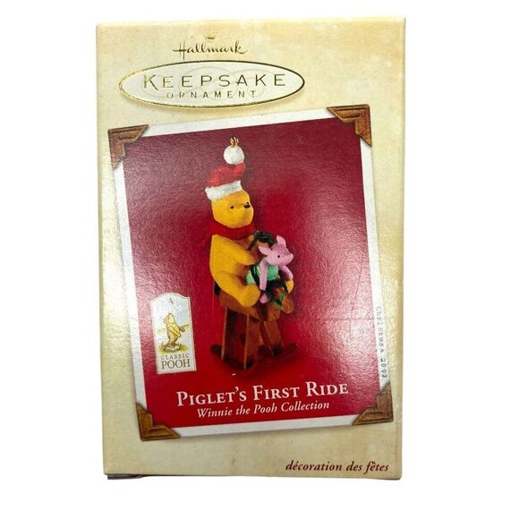 Piglet's First Ride Winnie the Pooh Hallmark Keepsake Ornament - Picture 1 of 5